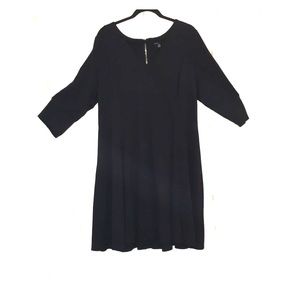 Fit and flare 3/4 sleeve dress